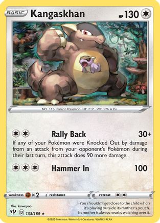 Kangaskhan - 133/189/189 Deck Exclusives - Rare