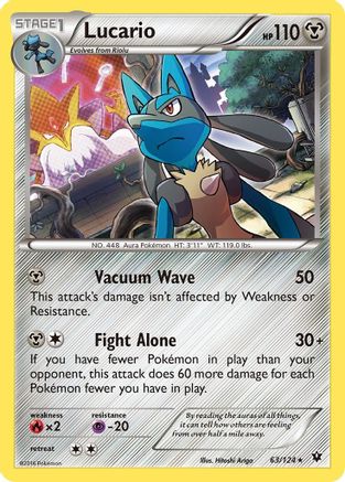 Lucario (Cosmos Holo) 063/124 - Holofoil Miscellaneous Cards & Products - Promo