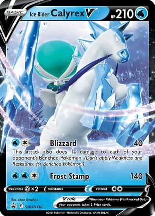 Ice Rider Calyrex V SWSH130 - Holofoil SWSH Sword & Shield Promo Cards - Promo