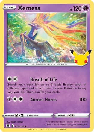 Xerneas 012/025 - Holofoil Celebrations - Holo Rare