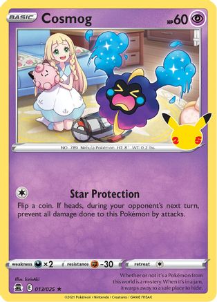 Cosmog 013/025 - Holofoil Celebrations - Holo Rare
