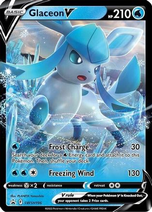 Glaceon V SWSH196 - Holofoil SWSH Sword & Shield Promo Cards - Promo