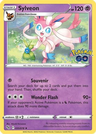 Sylveon 035/078 - Holofoil Pokemon GO - Holo Rare