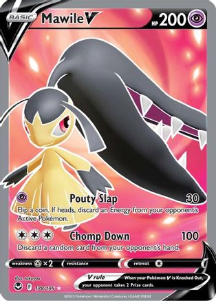 Mawile V (Full Art) 178/195 - Holofoil SWSH12 Silver Tempest - Ultra Rare