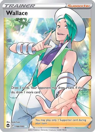 Wallace (Full Art) 194/195  - Holofoil SWSH12 Silver Tempest - Ultra Rare