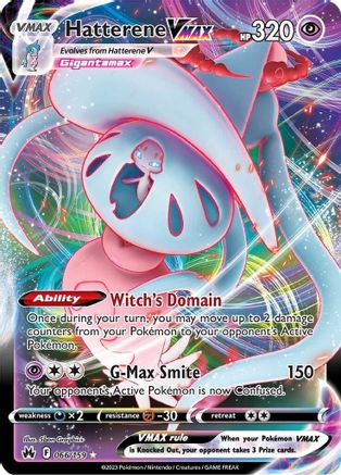 Hatterene VMAX 066 - Holofoil Crown Zenith - Ultra Rare