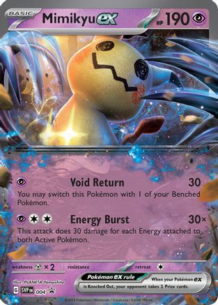 Mimikyu ex 004 - Holofoil SV Scarlet & Violet Promo Cards - Promo