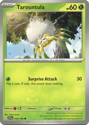 Tarountula 018/198 SV01 Scarlet & Violet Base Set - Common