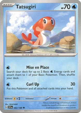 Tatsugiri 062/198 - Reverse Holofoil SV01 Scarlet & Violet Base Set - Uncommon