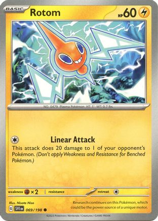 Rotom 069/198 SV01 Scarlet & Violet Base Set - Common