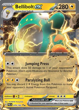 Bellibolt ex 079/193 - Holofoil SV02 Paldea Evolved - Double Rare