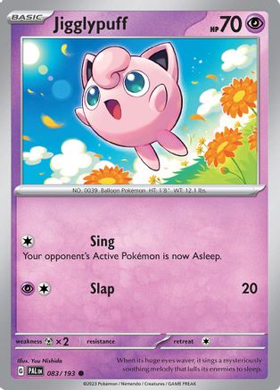 Jigglypuff 083/193 - Reverse Holofoil SV02 Paldea Evolved - Common
