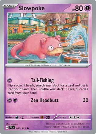 Slowpoke 085/193 - Reverse Holofoil SV02 Paldea Evolved - Common