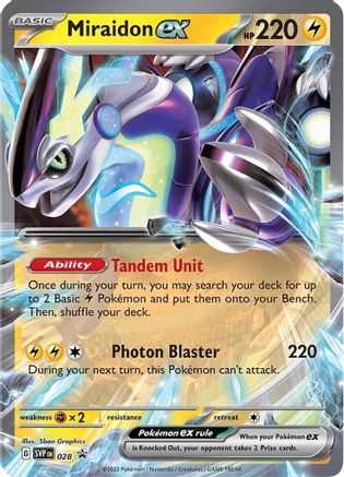 Miraidon ex 028 - Holofoil SV Scarlet & Violet Promo Cards - Promo