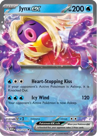 Jynx ex 124/165 - Holofoil SV Scarlet & Violet 151 - Double Rare