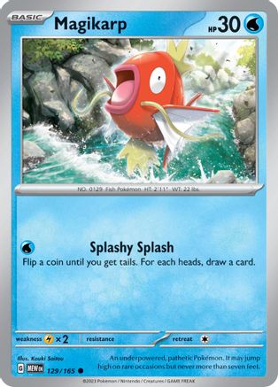 Magikarp 129/165 - Reverse Holofoil SV Scarlet & Violet 151 - Common