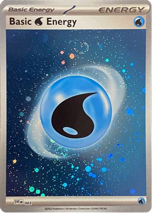 Basic Water Energy (Cosmos Holo) 003 - Holofoil SV01 Scarlet & Violet Base Set - Common