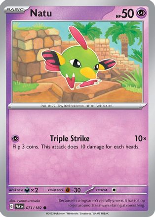 Natu 071/182 - Reverse Holofoil SV04 Paradox Rift - Common