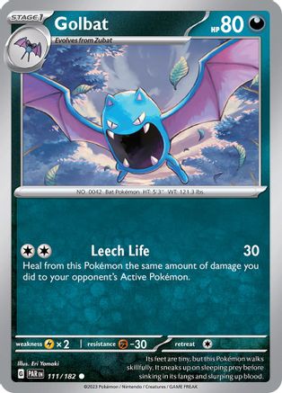 Golbat 111/182 - Reverse Holofoil SV04 Paradox Rift - Common