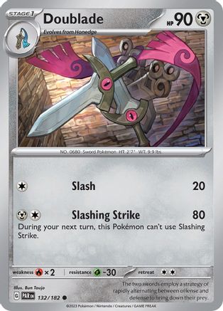 Doublade 132/182 - Reverse Holofoil SV04 Paradox Rift - Common