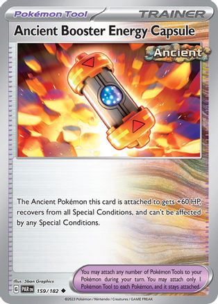 Ancient Booster Energy Capsule 159 - Reverse Holofoil SV04 Paradox Rift - Uncommon