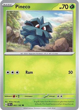 Pineco 002/162 - Reverse Holofoil SV05 Temporal Forces - Common