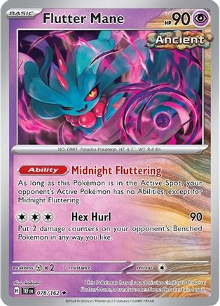 Flutter Mane 078/162  - Reverse Holofoil SV05 Temporal Forces - Rare