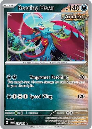 Roaring Moon 109/162 - Holofoil SV05 Temporal Forces - Rare