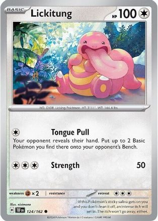 Lickitung 124/162 - Reverse Holofoil SV05 Temporal Forces - Common