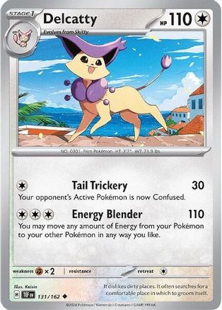 Delcatty 131/162 - Reverse Holofoil SV05 Temporal Forces - Uncommon