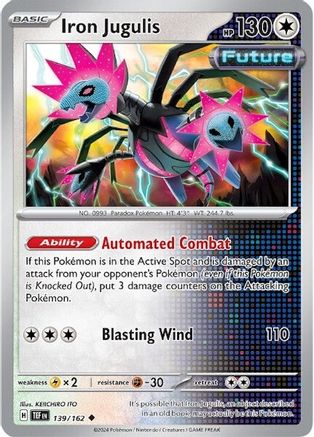 Iron Jugulis 139 - Reverse Holofoil SV05 Temporal Forces - Uncommon
