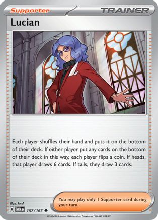 Lucian 157/167 - Reverse Holofoil SV06 Twilight Masquerade - Uncommon