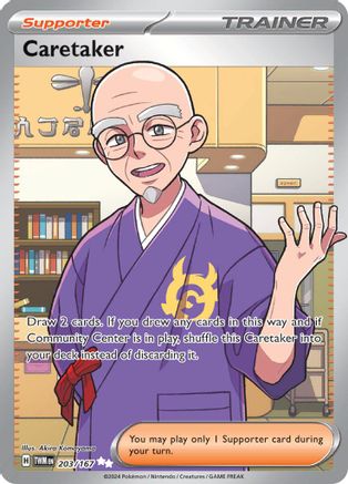 Caretaker 203/167  - Holofoil SV06 Twilight Masquerade - Ultra Rare