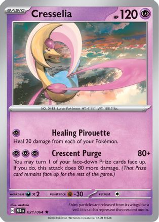 Cresselia 021/064 - Reverse Holofoil SV Shrouded Fable - Rare