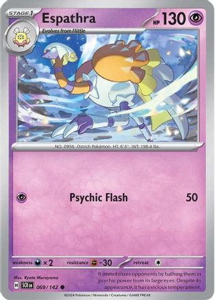 Espathra 069/142 - Reverse Holofoil SV07 Stellar Crown - Common