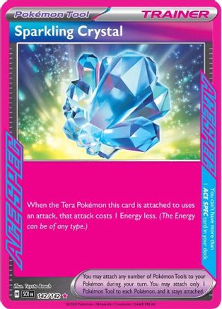 Sparkling Crystal 142 - Holofoil SV07 Stellar Crown - ACE SPEC Rare