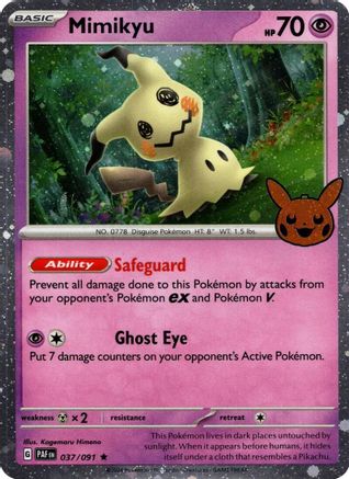 Mimikyu 037/091 - Holofoil Trick or Trade BOOster Bundle 2024 - Holo Rare