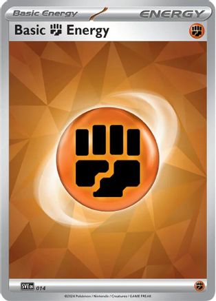 Basic Fighting Energy 014  - Holofoil SV07 Stellar Crown - Common