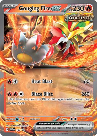 Gouging Fire ex 144 - Holofoil SV Scarlet & Violet Promo Cards - Promo