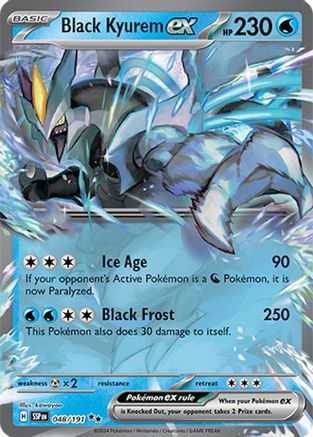 Black Kyurem ex 048/191 - Holofoil SV08 Surging Sparks - Double Rare