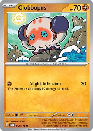 Clobbopus 112/191 SV08 Surging Sparks - Common