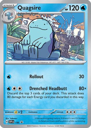Quagsire 156 - Holofoil SV Scarlet & Violet Promo Cards - Promo