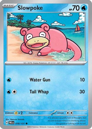 Slowpoke 018/131 - Reverse Holofoil SV Prismatic Evolutions - Common