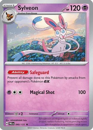Sylveon 040/131 - Reverse Holofoil SV Prismatic Evolutions - Rare