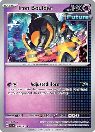 Iron Boulder 046/131 - Reverse Holofoil SV Prismatic Evolutions - Rare