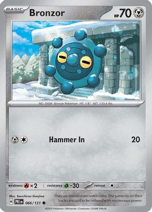 Bronzor 066/131 - Reverse Holofoil SV Prismatic Evolutions - Common