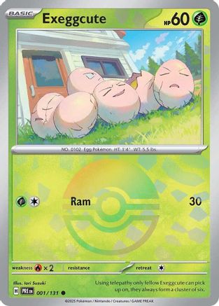 Exeggcute (Poke Ball Pattern) 001/131 - Holofoil SV Prismatic Evolutions - Common