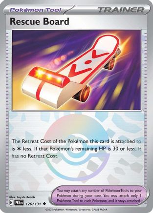 Rescue Board (Poke Ball Pattern) 126/131  - Holofoil SV Prismatic Evolutions - Uncommon