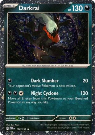 Darkrai (Cosmos Holo) 136/197 - Holofoil Miscellaneous Cards & Products - Rare