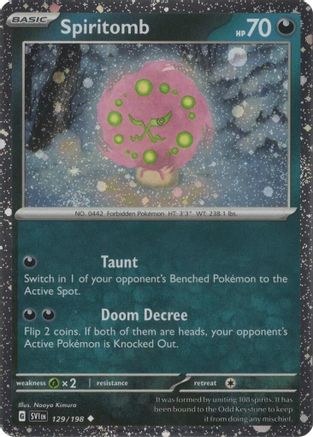 Spiritomb 129/198 - Holofoil Miscellaneous Cards & Products - Uncommon